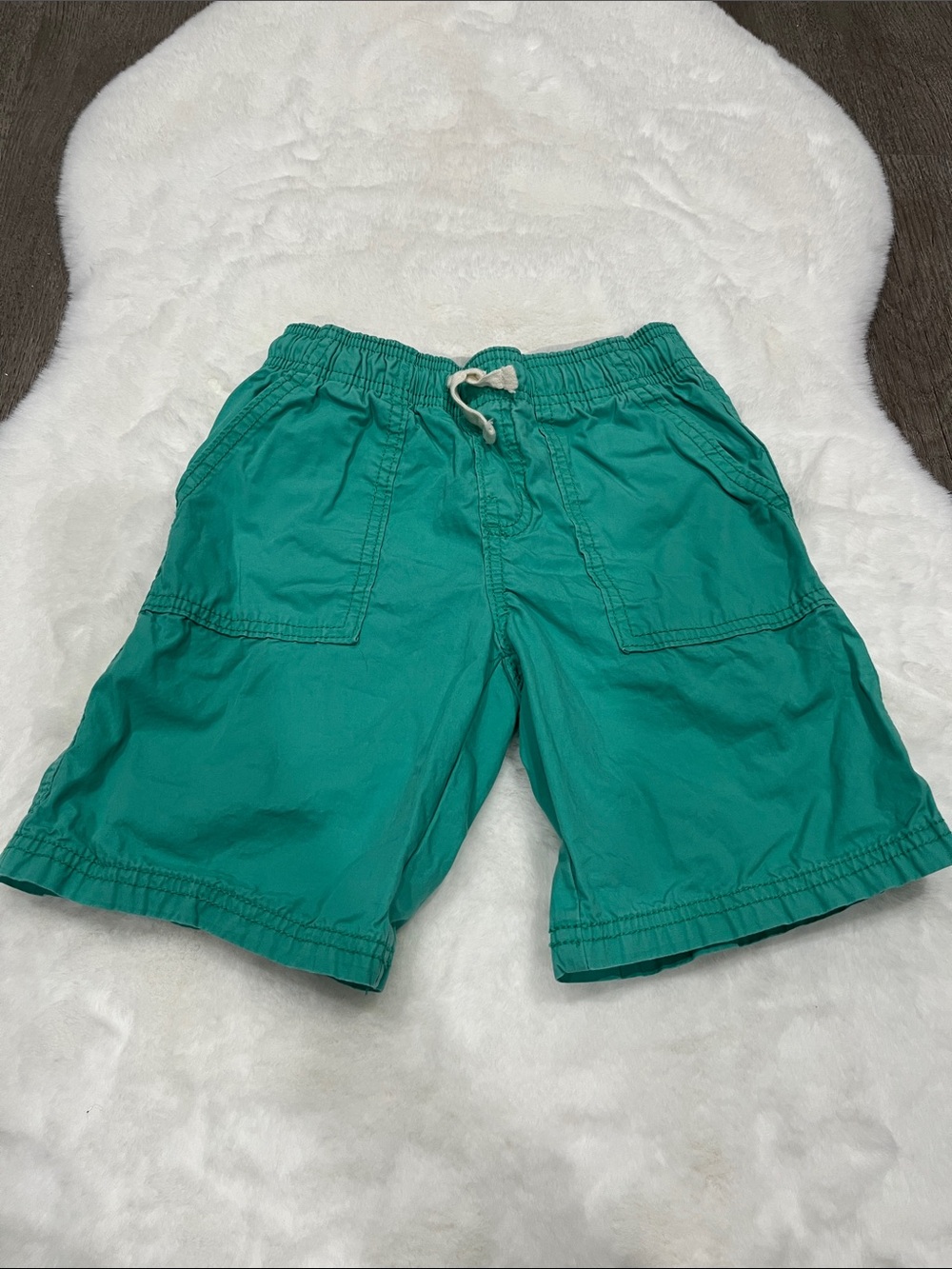 Crazy 8 Teal Green Drawstring Cargo Shorts